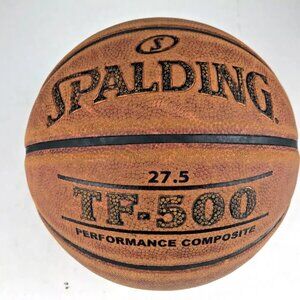 Spalding TF-500 Composite‎ Leather Indoor/Outdoor Basketball Brown/Black Sz 27.5